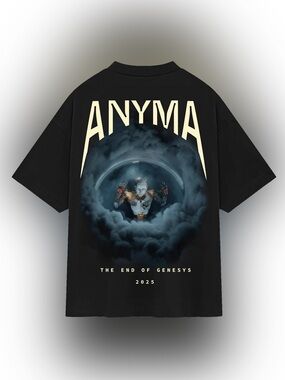 Mens Anyma Sphere Eva EDM End Of Genesis 2025 Concert Tee T-Shirt -Black Size XL
